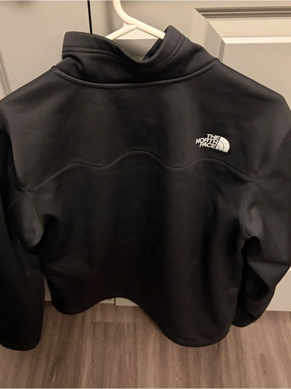 The North Face Black Lightweight Softshell Jacket with Chest Logo